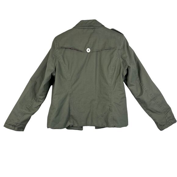 Ruffhewn Utility Jacket Women’s XL Green Double Breasted Military Style Lined - Picture 4 of 14